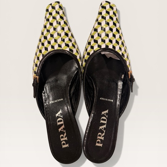 Prada Shoes - Prada Geometric Mules